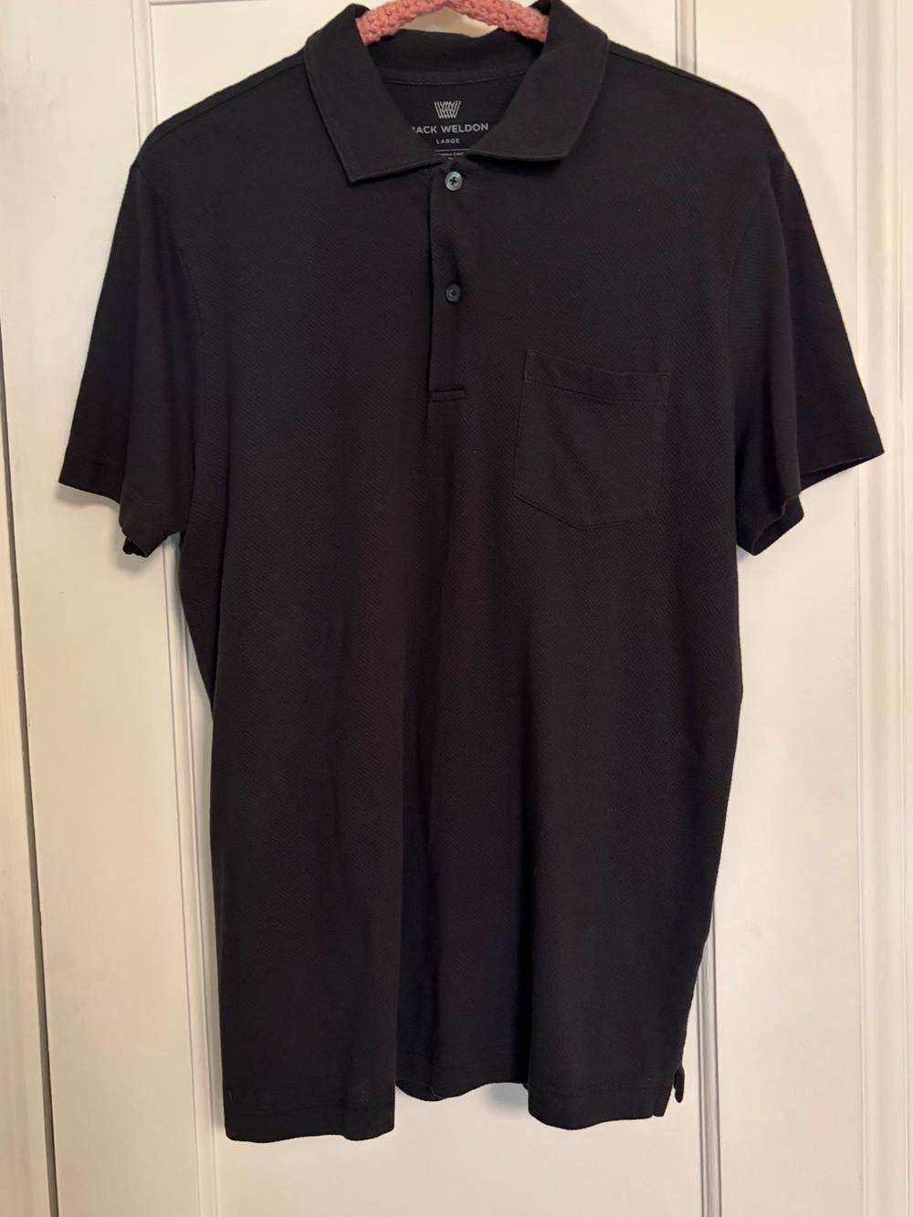 Mack Weldon Men's Black Polo Shirt